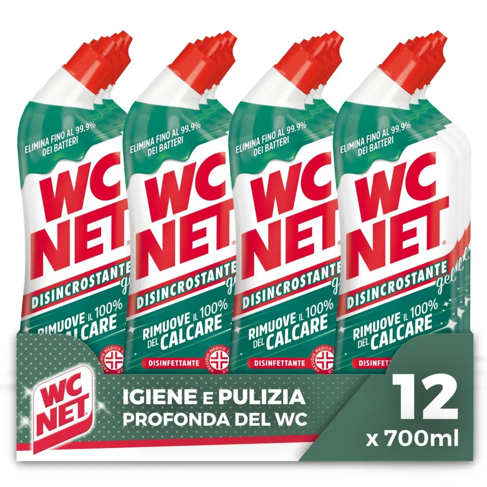 Wc Net Disincrostante gel wc disinfettante 700 ml x 12