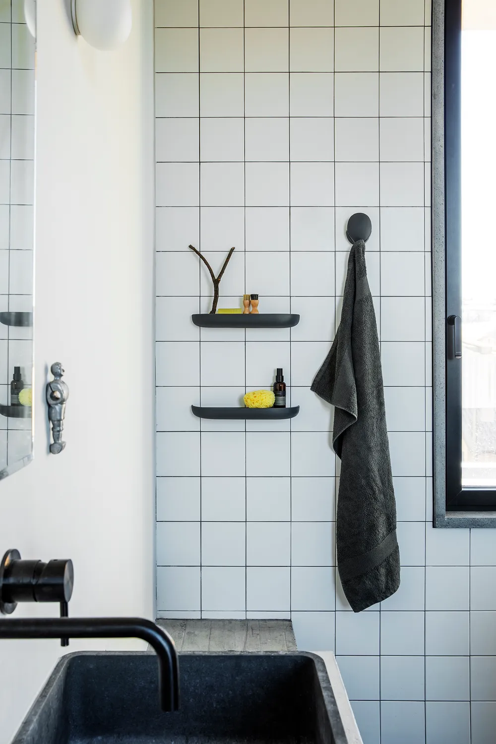 Geelli Risegno mensola bagno 18x4 o 36x4 colla viti