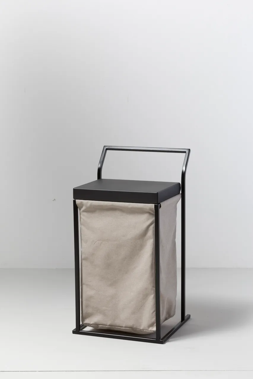 Geelli Quadra portabiancheria sfoderabile con seduta 60 cm