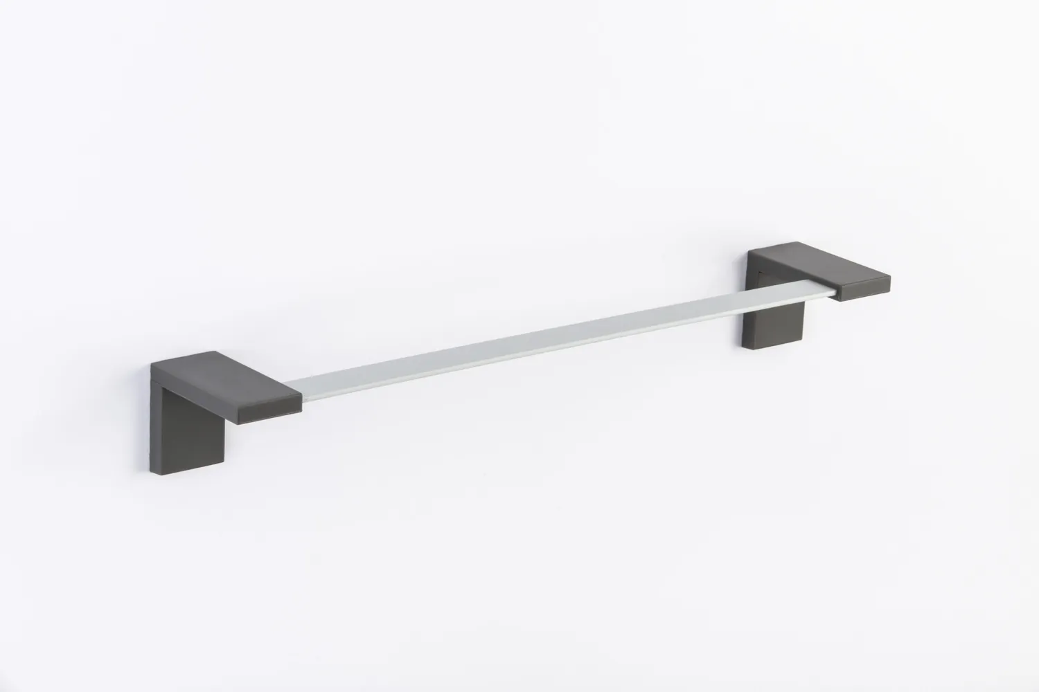 Geelli Inlinea portasciugamano 45 cm nero senza forare