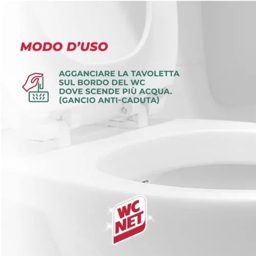 WC Net tavolette WC candeggina profumata 2pz sbiancante