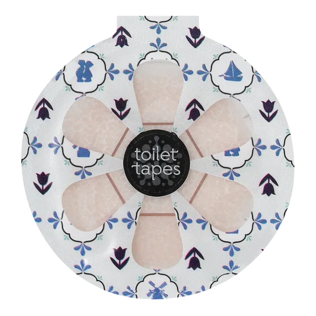 Toilet Tapes Dazzling Dutch blocchetto WC fiori singola