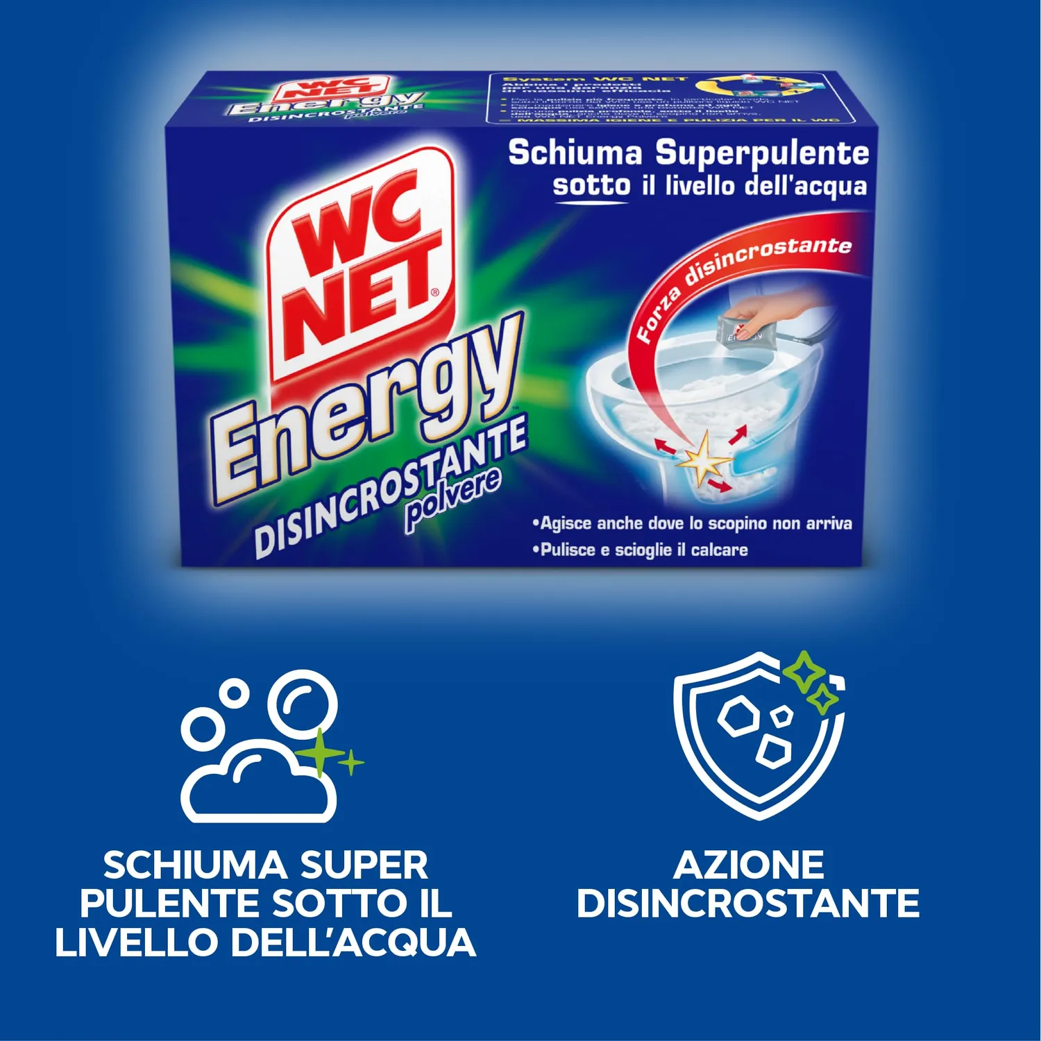 WC Net Energy disincrostante polvere 12 confezioni