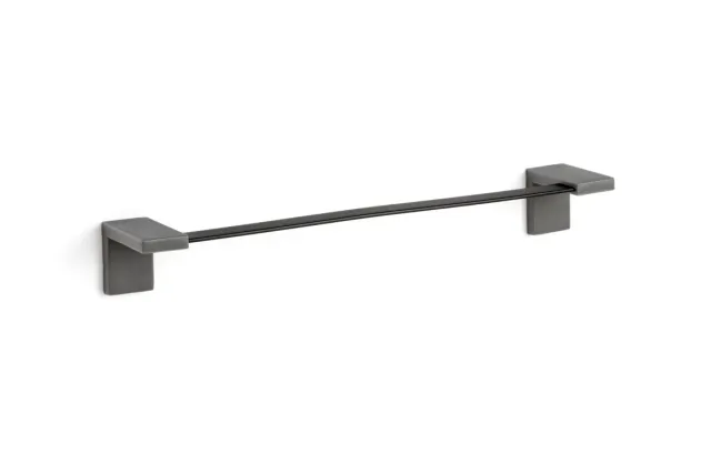 Geelli Inlinea portasciugamano 45 cm nero senza forare