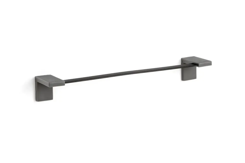 Geelli Inlinea portasciugamano 45 cm nero senza forare