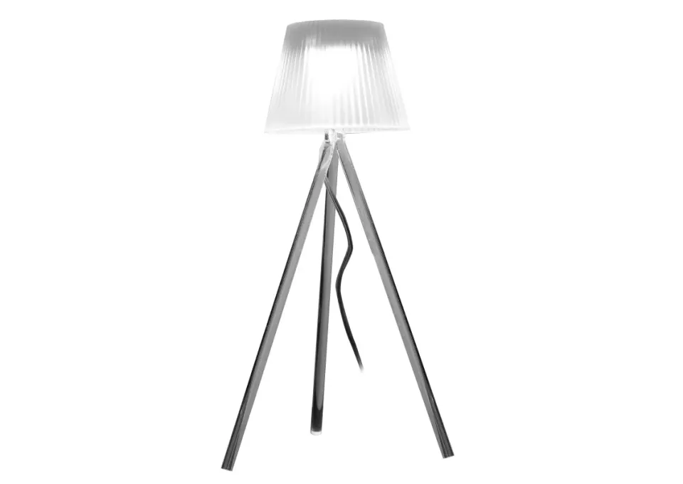 Geelli Plissè Alta Lampada Tavolo Led Trasparente