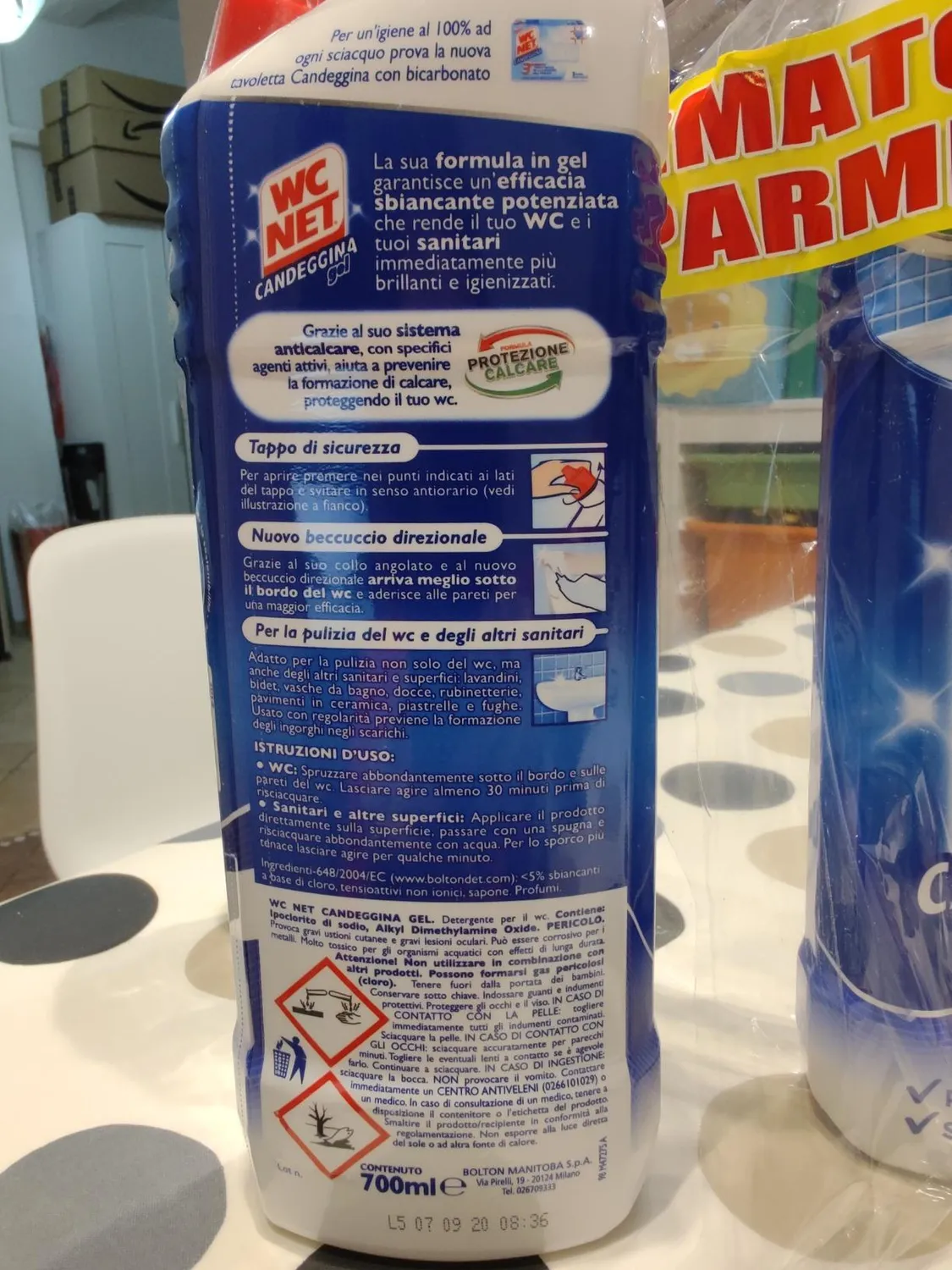 Wc Net Extra White candeggina gel Ocean Fresh 700 ml x 3