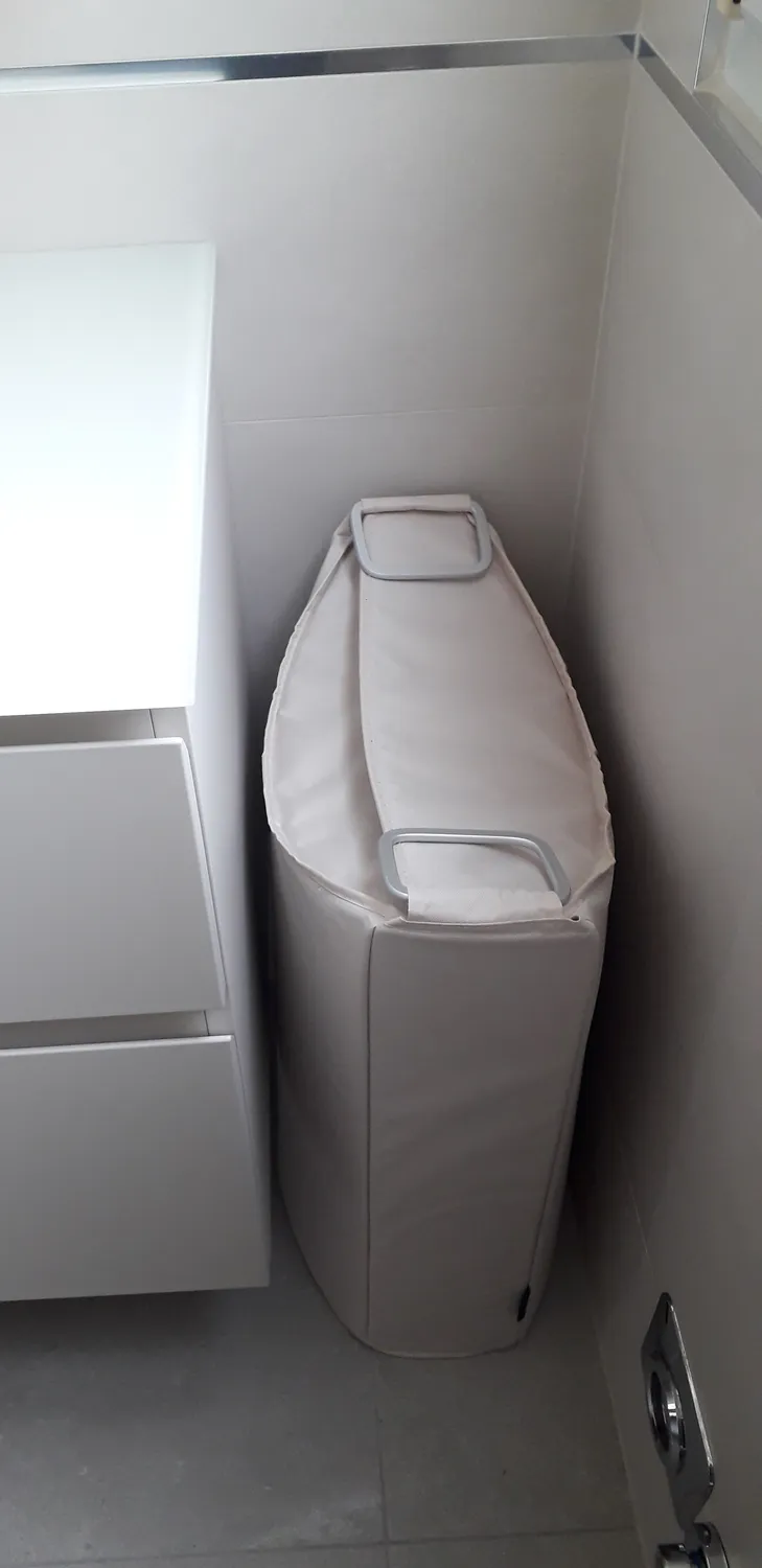 Blomus Frisco Portabiancheria Grigio Alluminio 42x66 cm