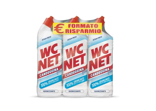 Wc Net Extra White candeggina gel Ocean Fresh 700 ml x 3