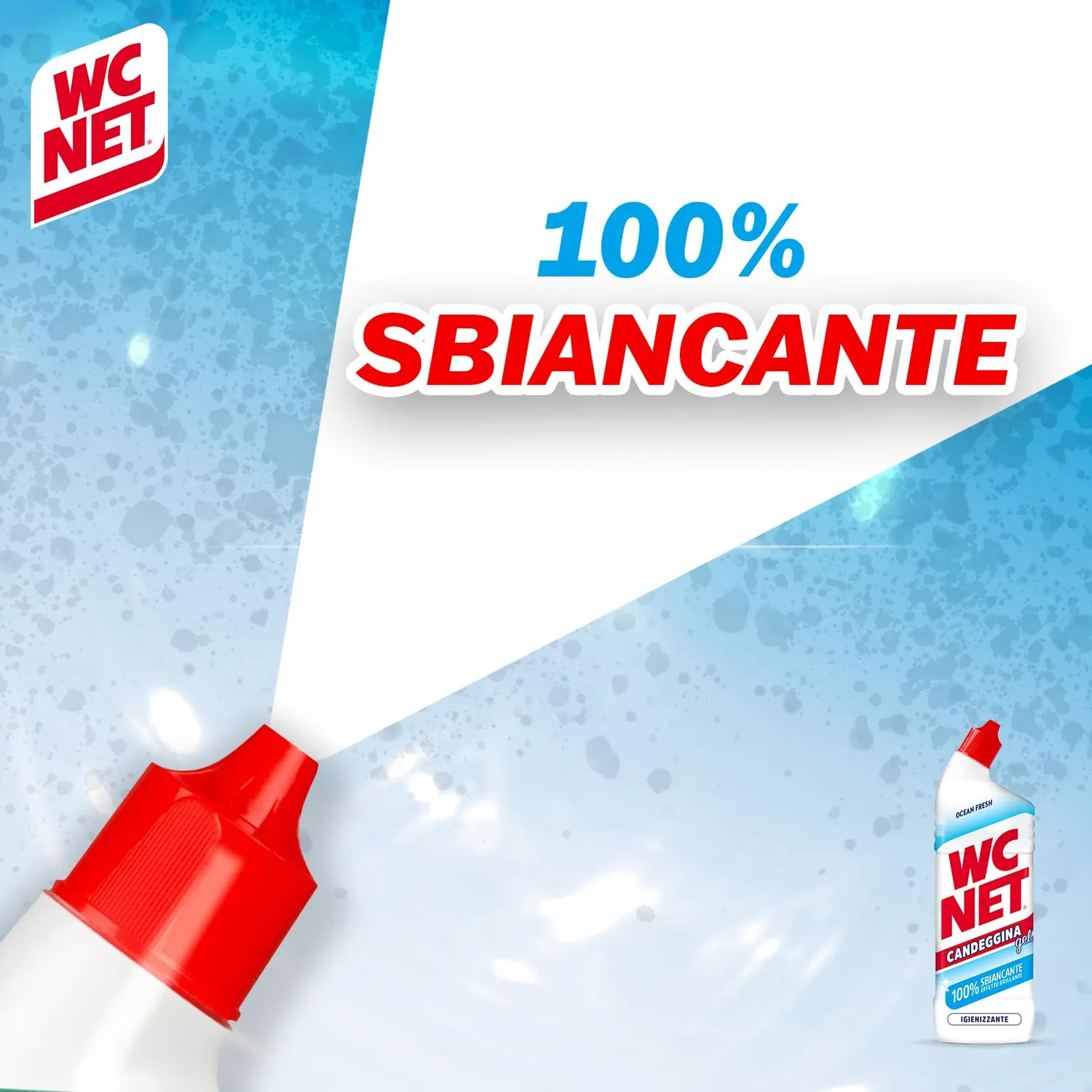 Wc Net Extra White candeggina gel Ocean Fresh 700 ml x 3