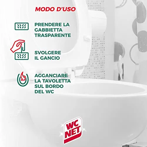 Wc Net Lavender Fresh 3 Effect tavoletta wc 12 pz antibatterica