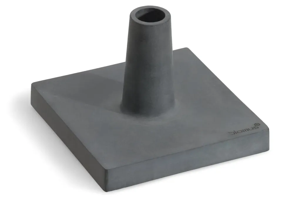 Blomus Baso 65046 portacandele nero 26x26 cm polystone