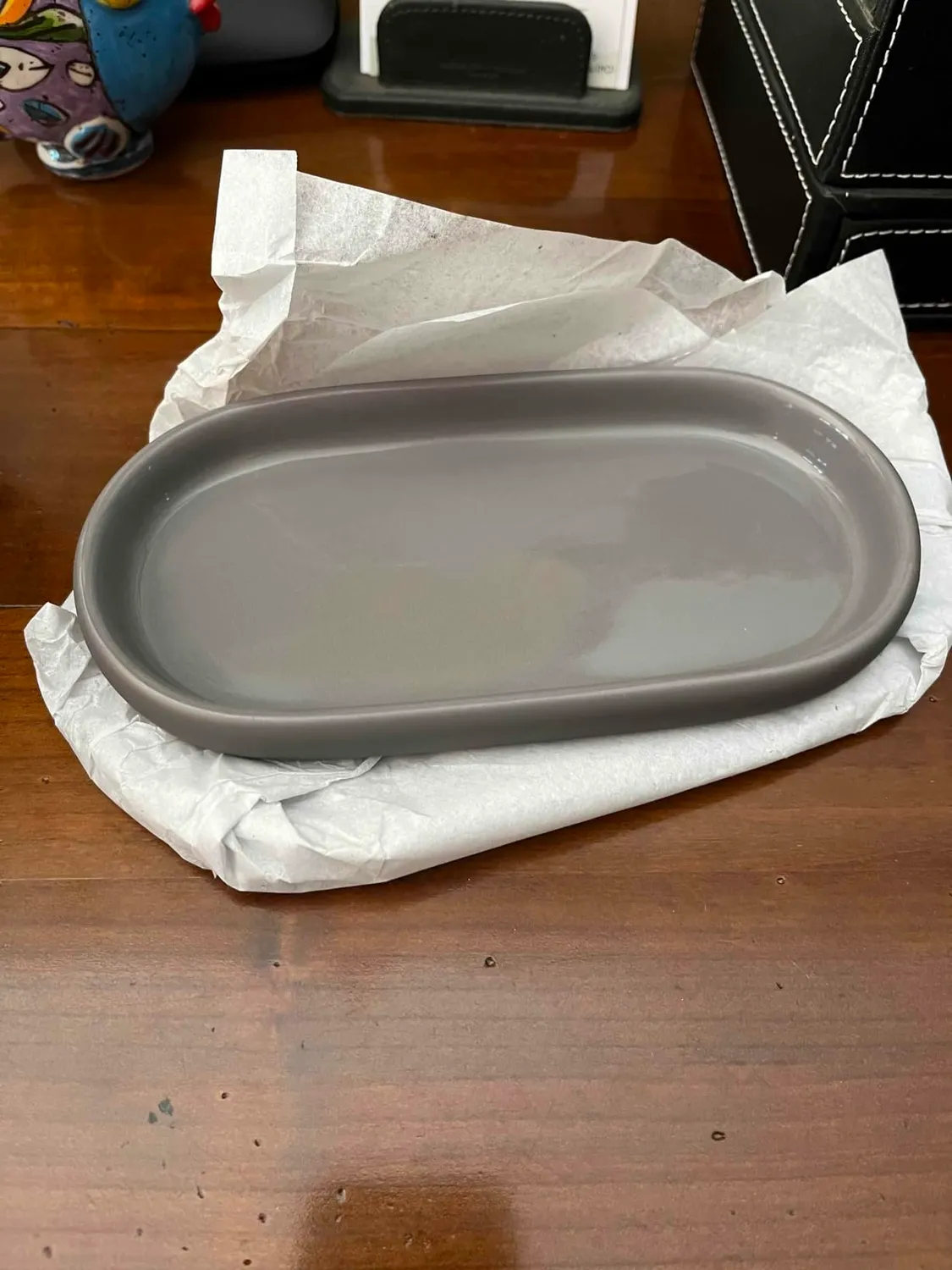 Blomus Sono vassoio ceramica moonbeam 19x10 cm
