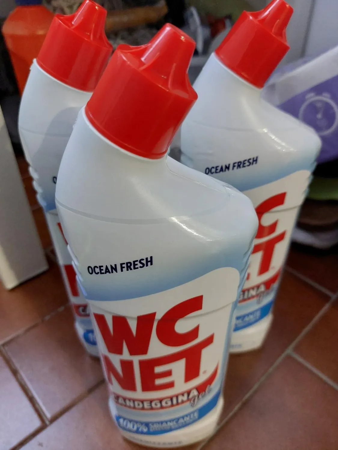 Wc Net Extra White candeggina gel Ocean Fresh 700 ml x 3