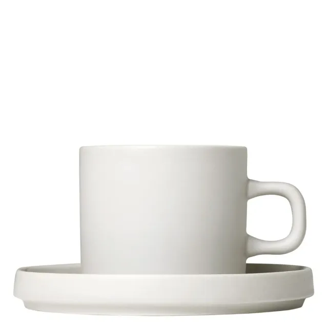 Blomus Pilar set 2 tazze caffè gres Moonbeam 200 ml