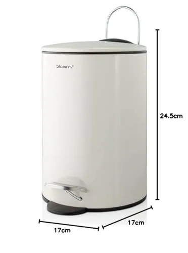 Blomus Tube pattumiera pedale 3 l sabbia acciaio