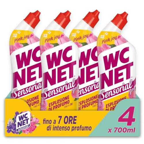 WC Net Sensorial Pink Joy detergente WC 4x700ml peonia