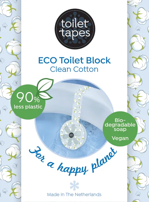 Toilet Tapes Clean Cotton blocco WC cotone