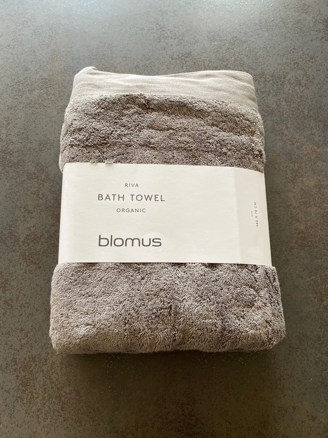 Blomus Riva telo bagno 70x140 pelle di elefante cotone bio
