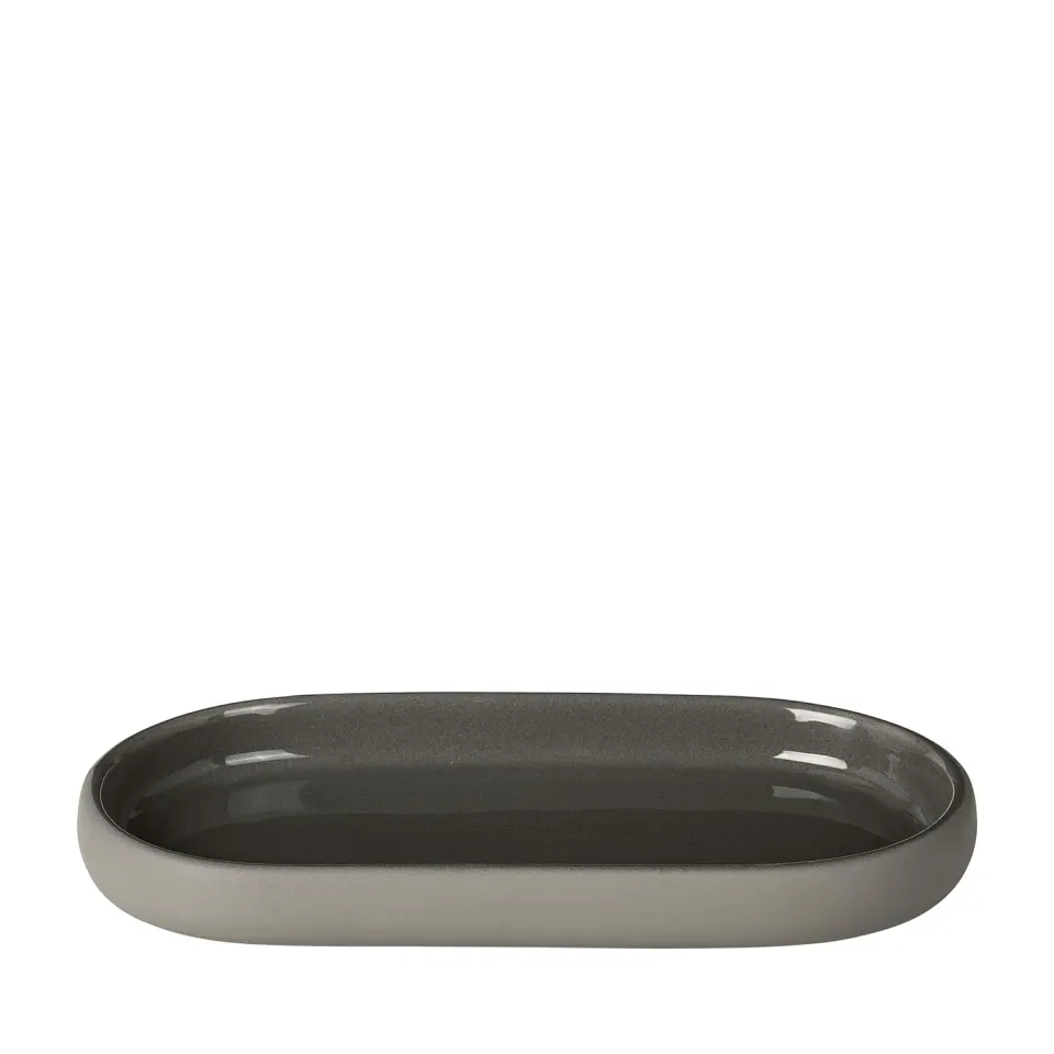 Blomus Sono vassoio ceramica moonbeam 19x10 cm