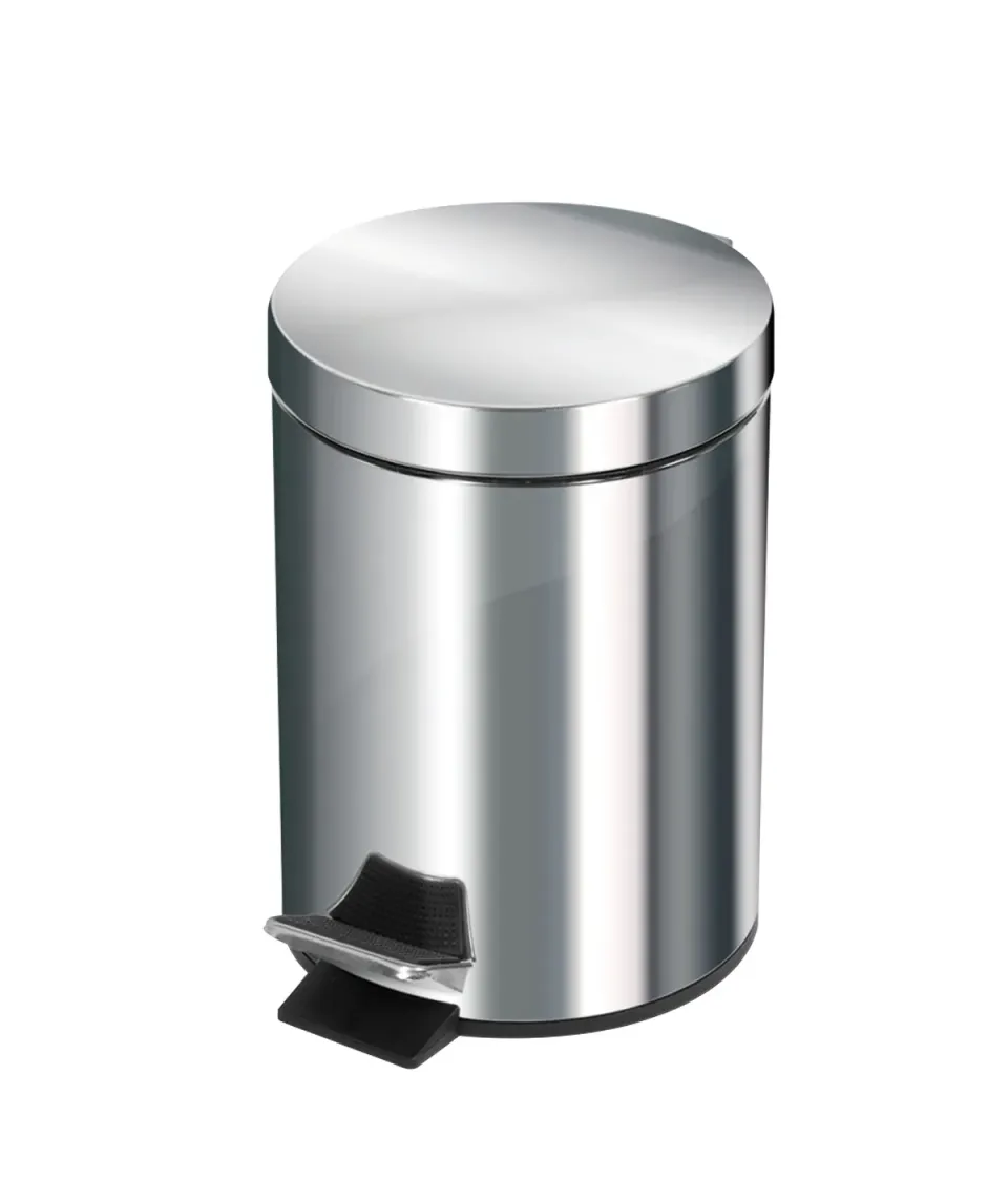 Marplast Inox 550 pattumiera a pedale 5 litri acciaio