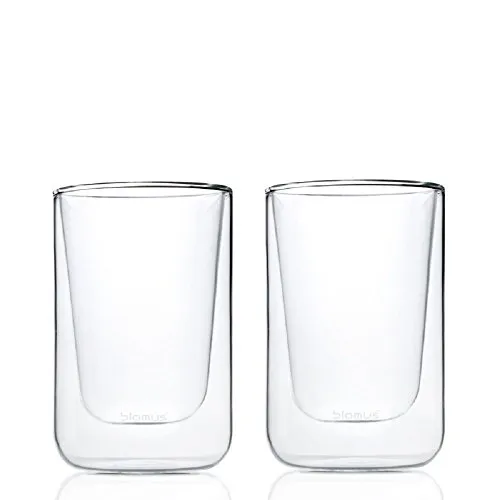 Blomus Nero Bicchieri Cappuccino Vetro 2x250 ml