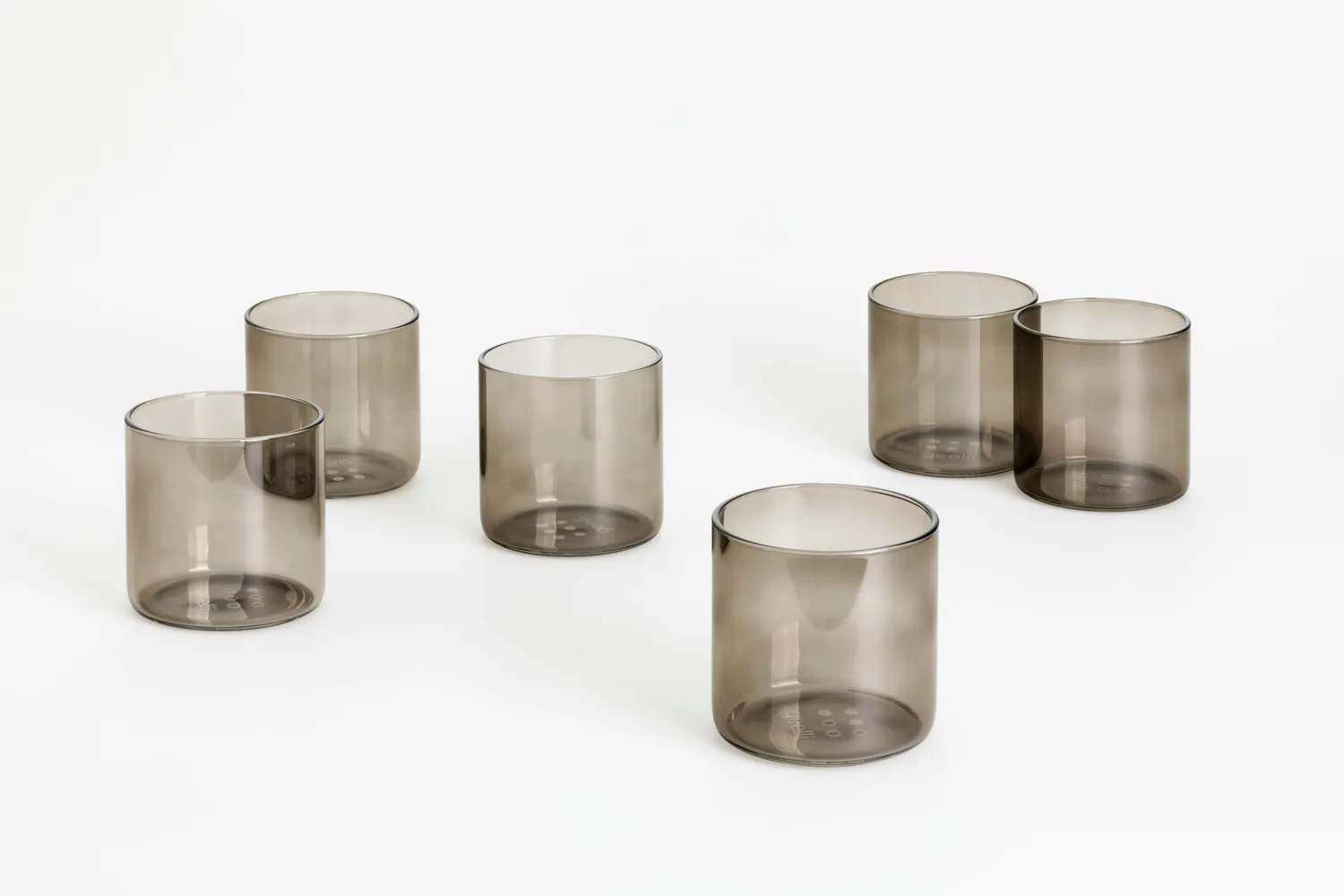 Geelli Riflessi Set 6 Bicchieri Vetro con Dado