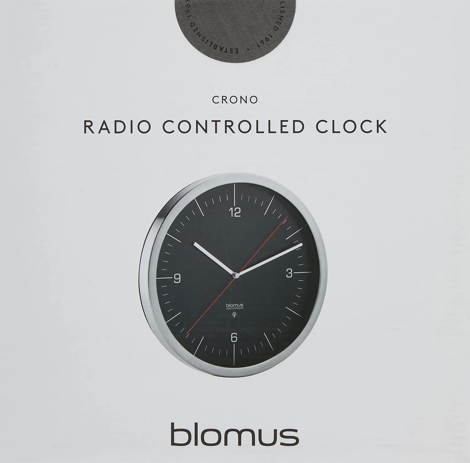 Blomus Crono 65895 orologio da parete bianco 24 cm acciaio