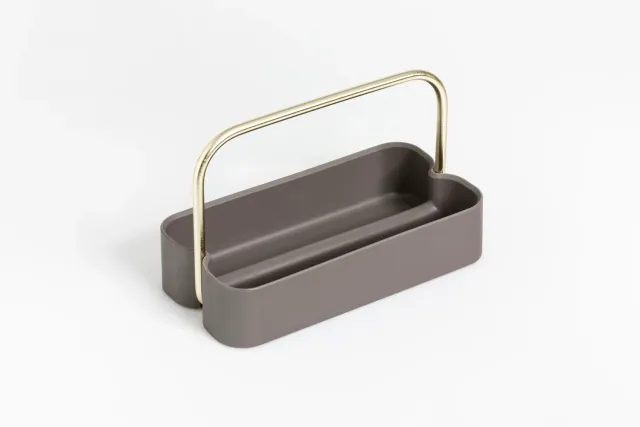 Geelli Ply Tray portaposate con manico in ferro