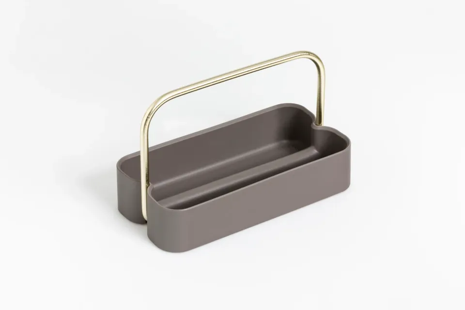 Geelli Ply Tray portaposate con manico in ferro
