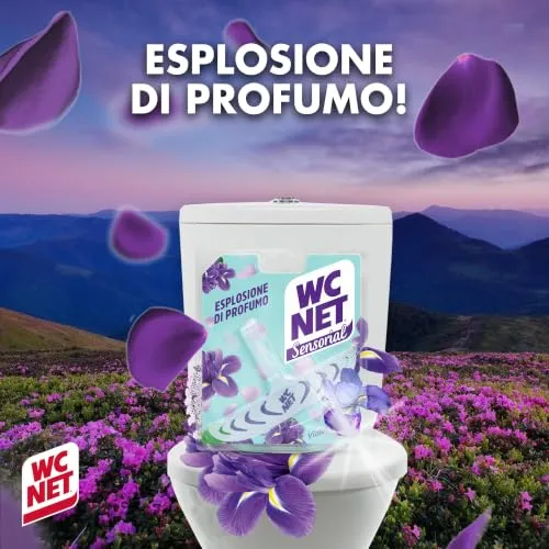 Wc Net Sensorial Violet Vibes tavoletta WC iris anticalcare