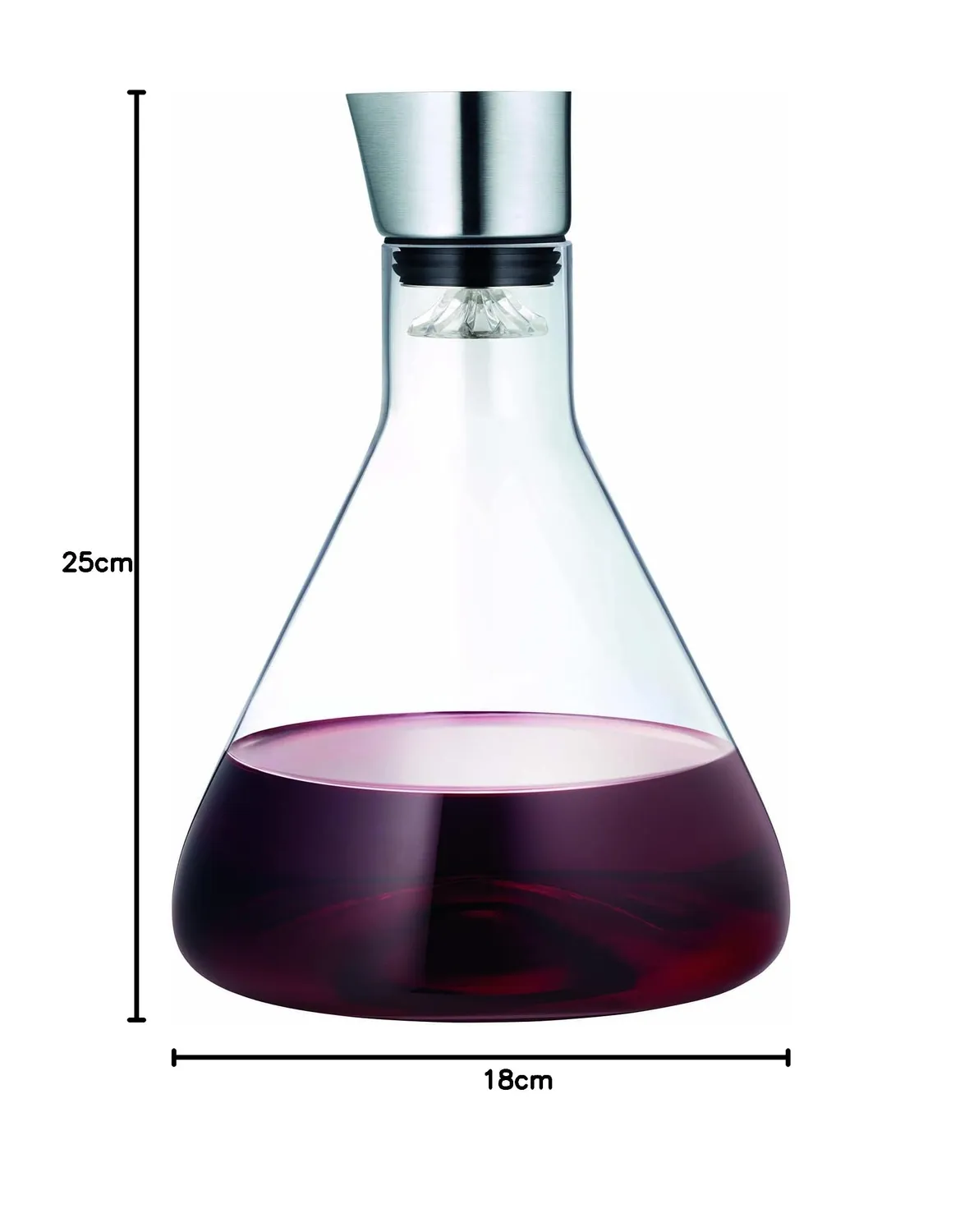 Blomus Delta Caraffa Vino 2 L in Vetro con Filtro