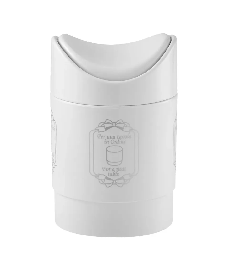 Marplast 572 cestino tavolo bianco basculante Horeca