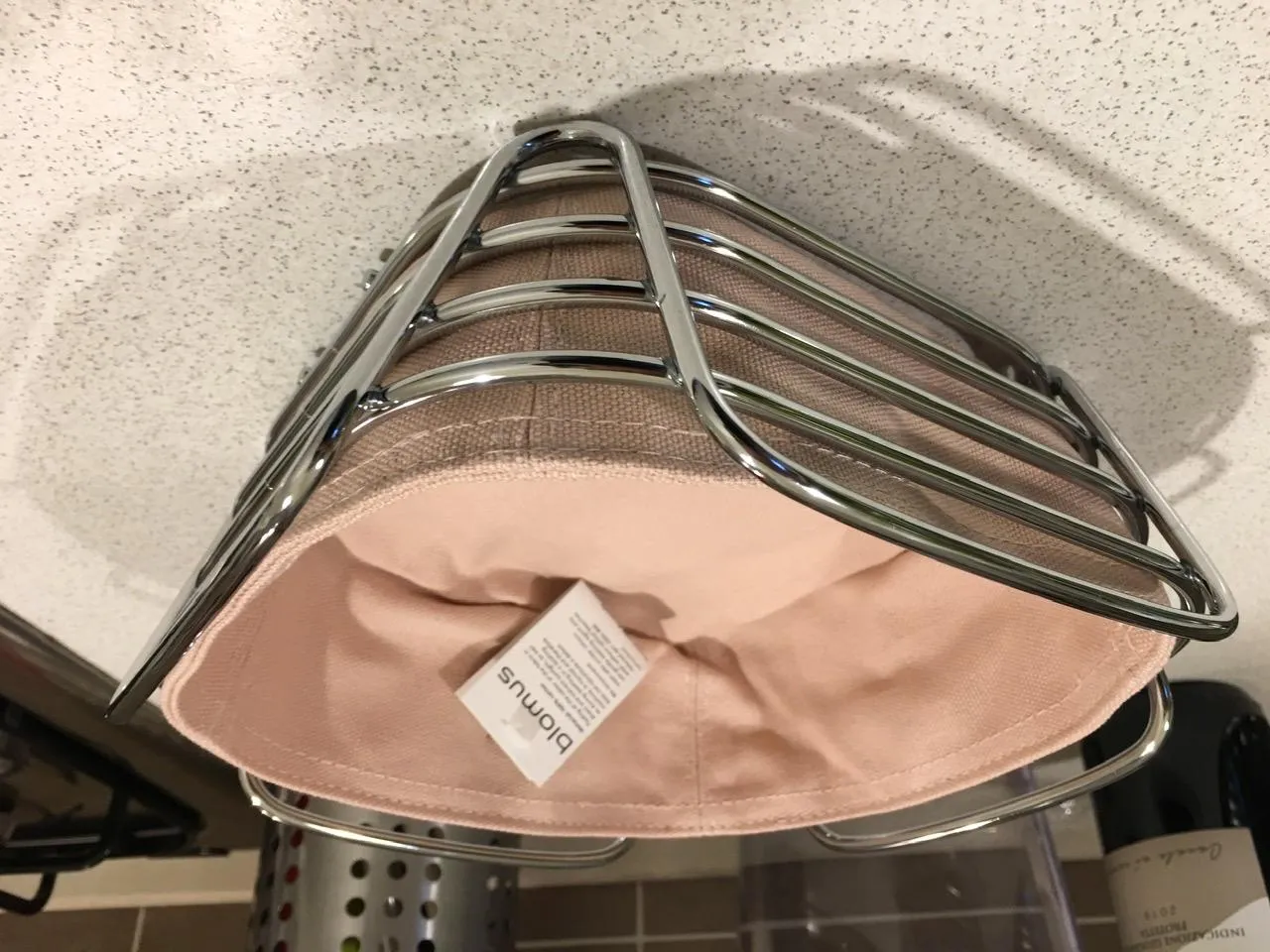 Blomus Delara cestino pane acciaio Magnet 25 cm cotone