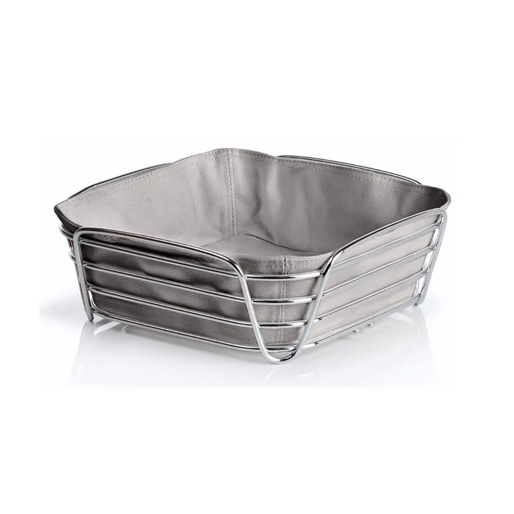 Blomus Delara cestino pane acciaio Magnet 25 cm cotone