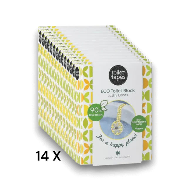Toilet Tapes Lushy Limes strisce WC 14 pezzi lime