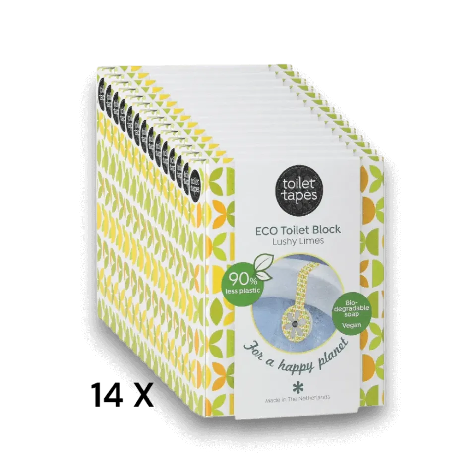 Toilet Tapes Lushy Limes strisce WC 14 pezzi lime