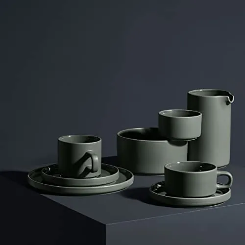 Blomus Pilar set 2 tazze caffè gres Moonbeam 200 ml