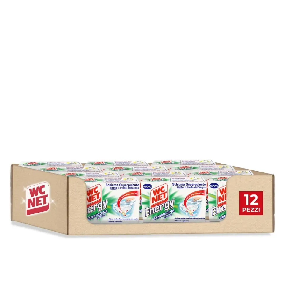 Wc Net Energy detergente WC polvere candeggina 12 buste