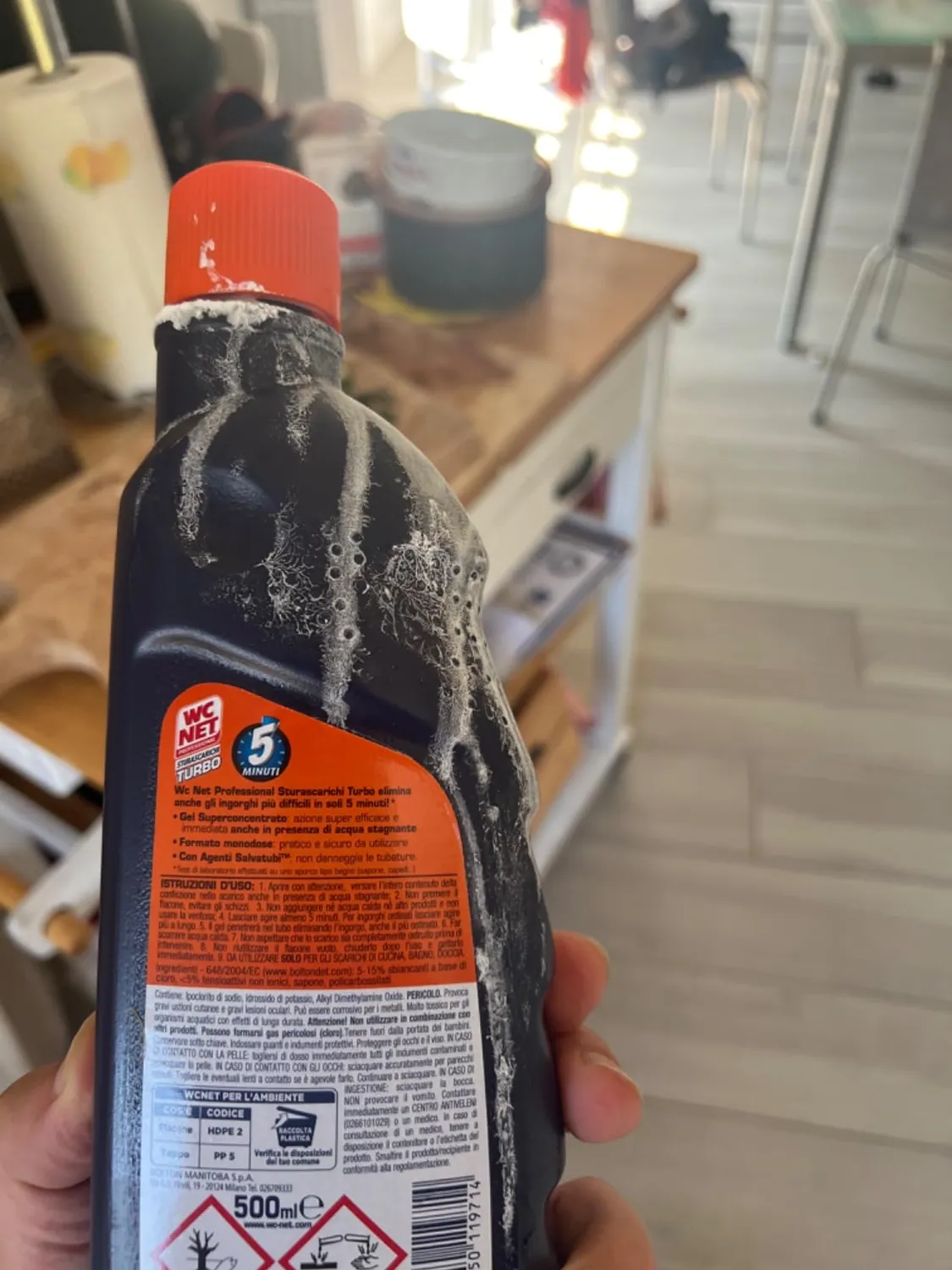 Wc Net Professional Turbo disgorgante gel 500 ml monodose