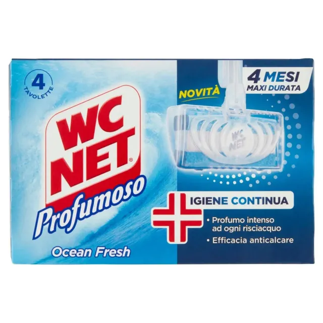 WC Net Tavoletta Ocean Fresh profumata 4 pz