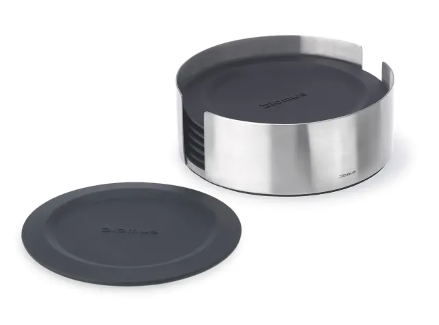 Blomus Lareto 63476 sottobicchieri silicone neri 6 pezzi