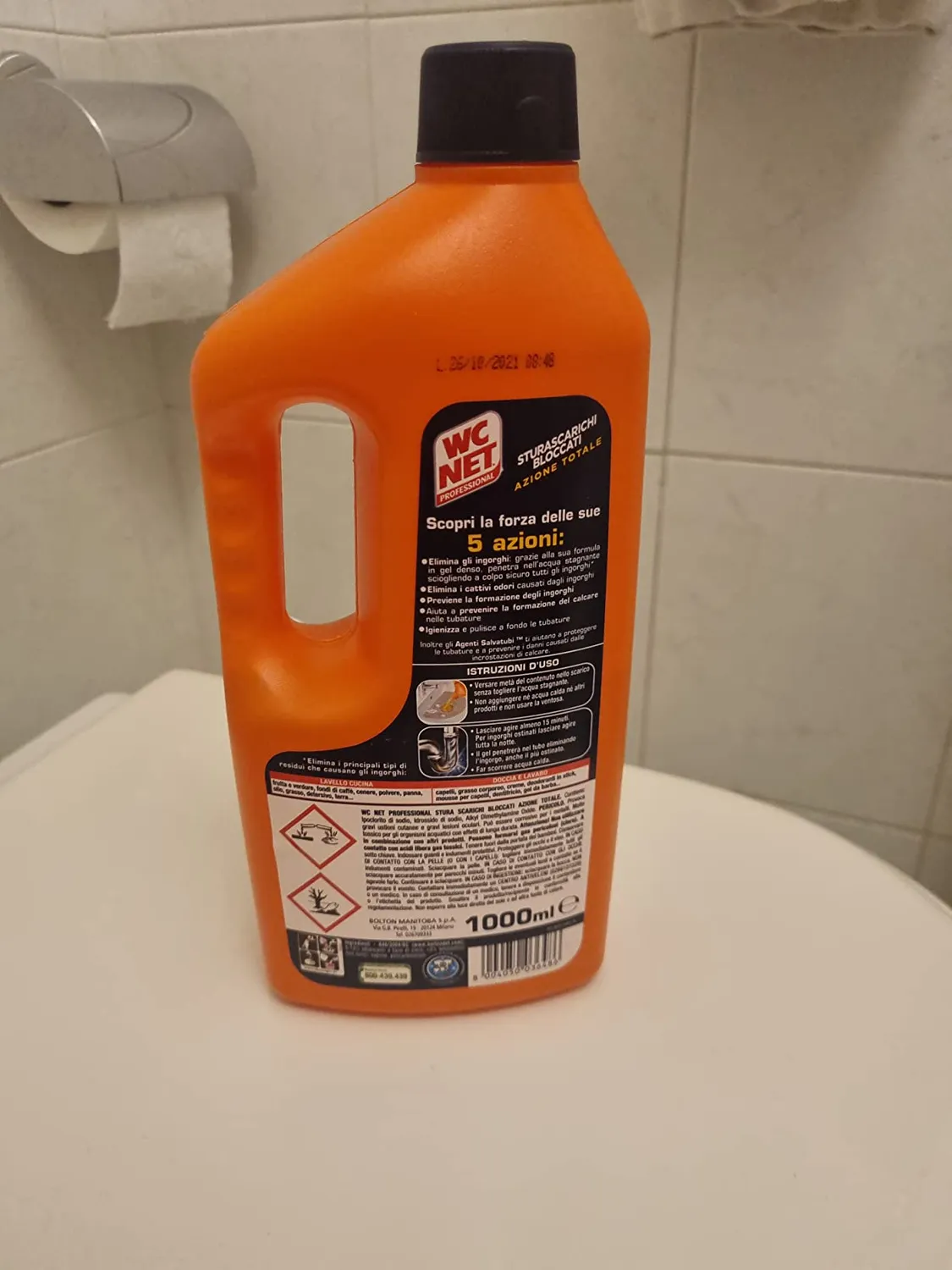 WC Net Professional sturascarichi gel 5 azioni 1000 ml
