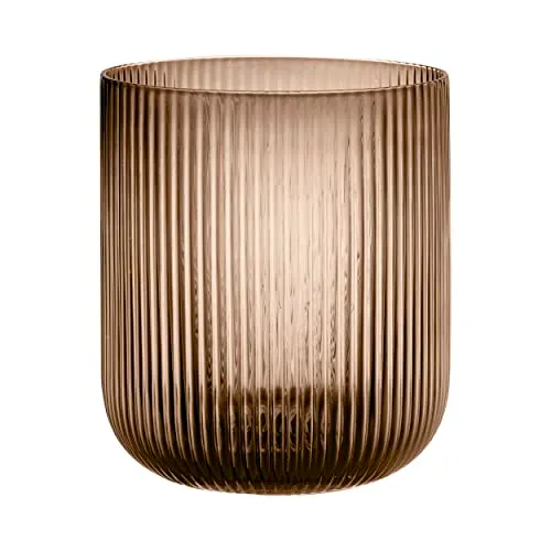 Blomus portacandela antivento L vetro caffe 66253