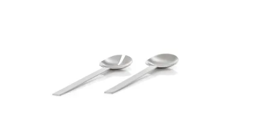 Blomus Easy posate insalata 2 pezzi acciaio opaco