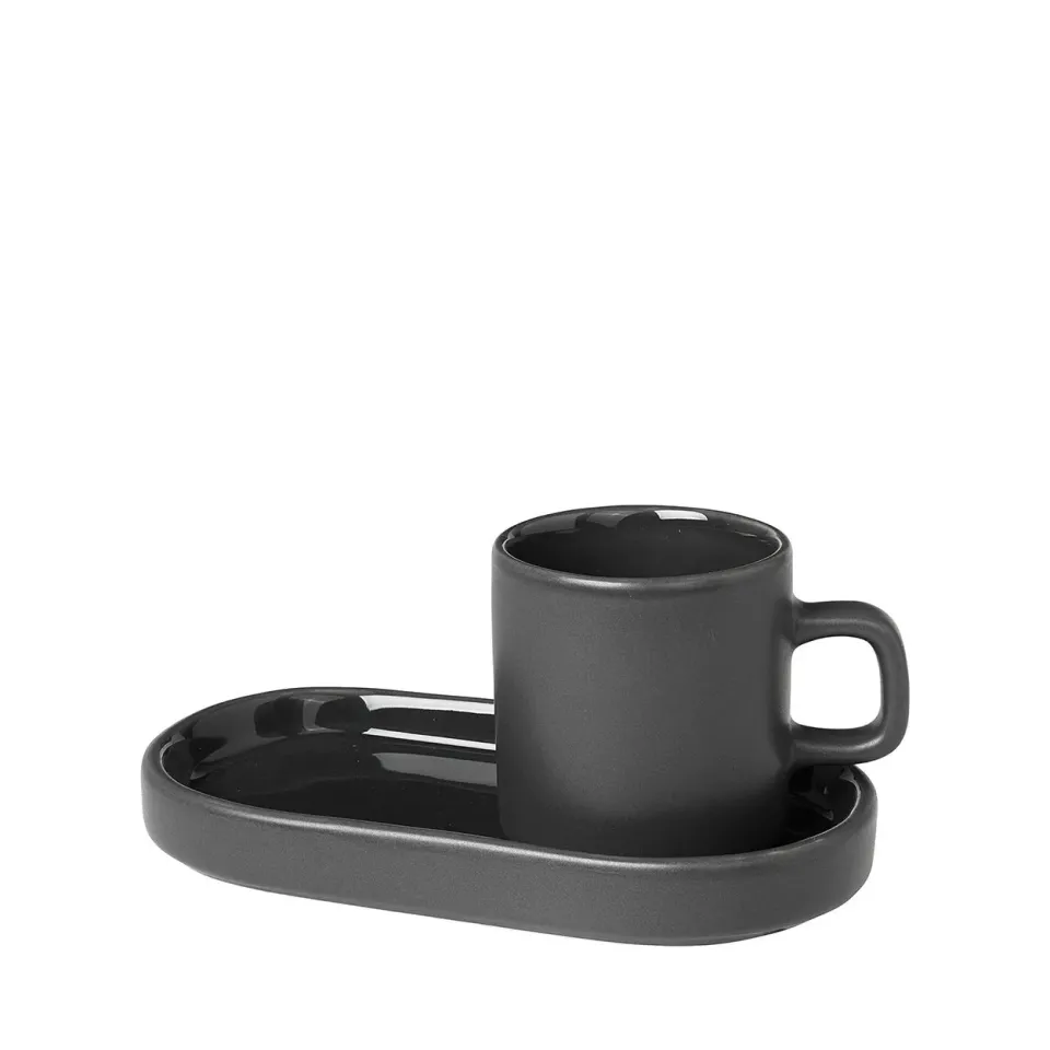 Blomus Pilar 63714 Set 2 Tazzine Caffè 50 ml Verde Agave