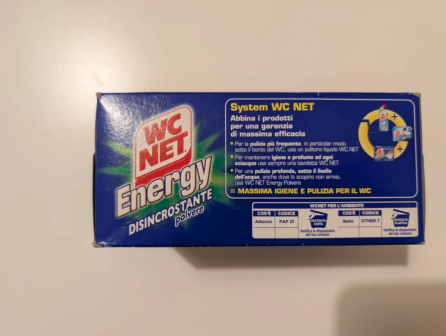 WC Net Energy disincrostante polvere 12 confezioni