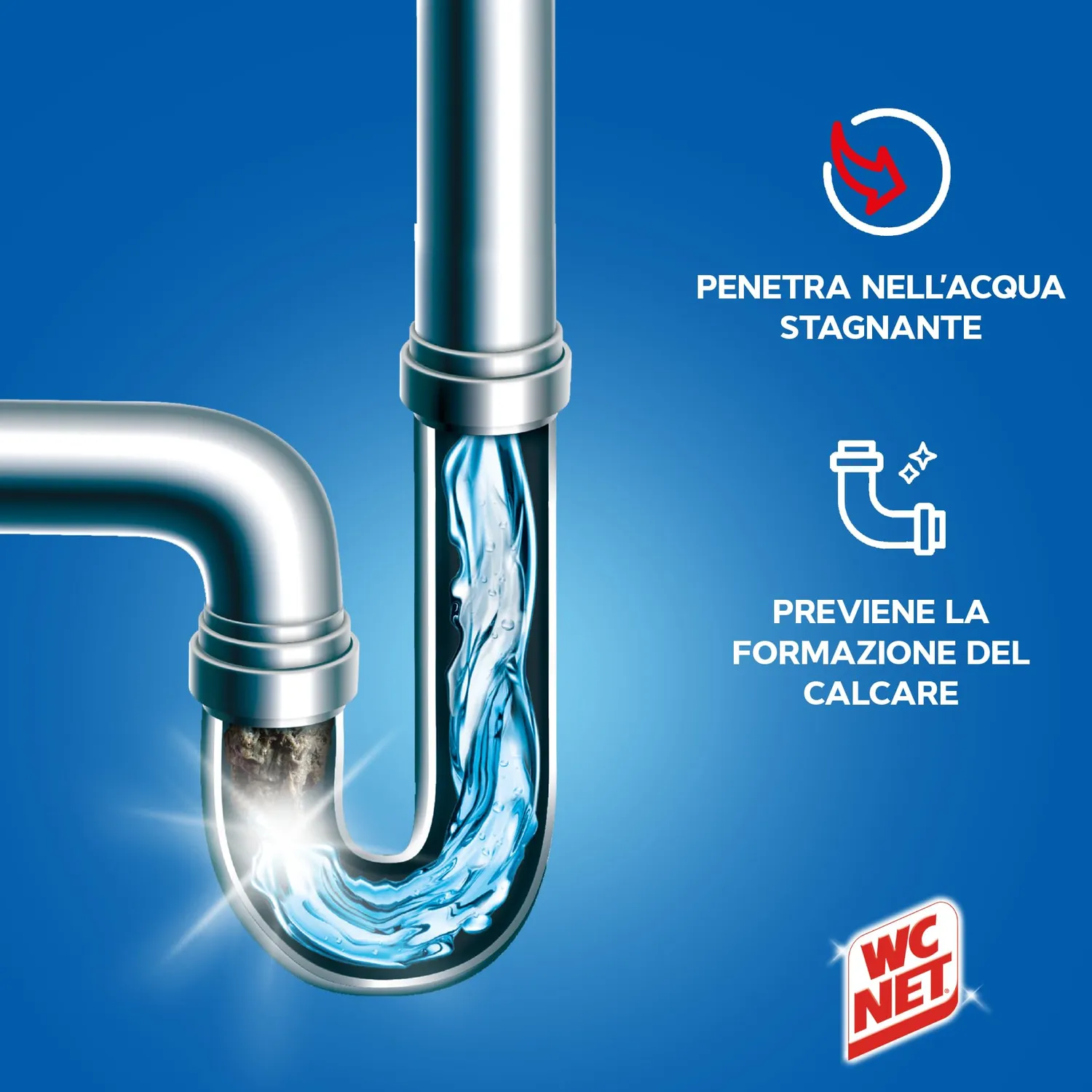 WC Net Professional Sturascarichi Capelli Gel 3x1000 ml