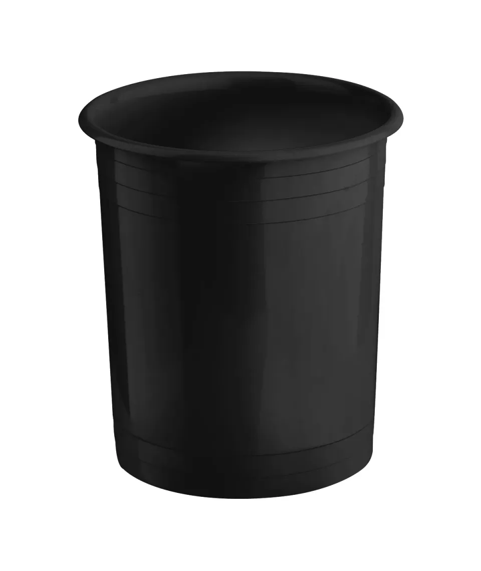 Marplast Plus 565 cestino gettacarta nero 6 litri aperto