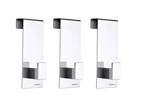 Blomus Menoto set 3 ganci porta inox lucido